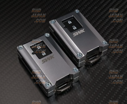 S.W.K. Suzuki Works Kurume Soul Key Case Grey Logo - Suzuki